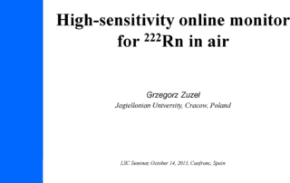 Taller sobre el funcionamiento de un “Sistema de Monitorización y Análisis de Alta Sensibilidad de Rn-222 en el aire”