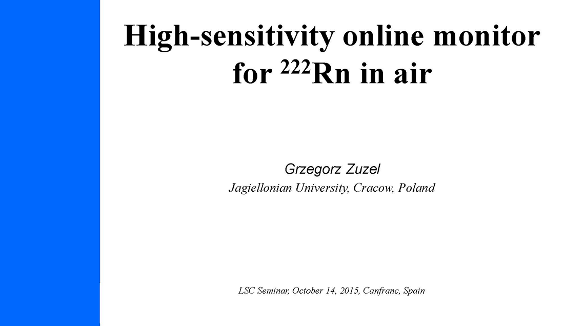 Taller sobre el funcionamiento de un “Sistema de Monitorización y Análisis de Alta Sensibilidad de Rn-222 en el aire”