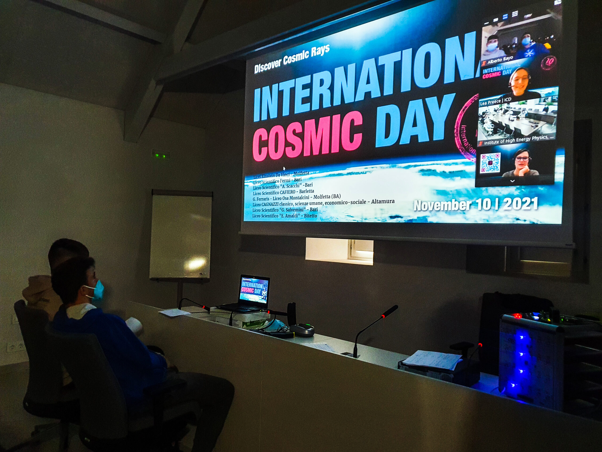 X International Cosmic Day, (10 de noviembre de 2021)