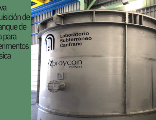 Nueva adquisición de un tanque de agua para experimentos de física